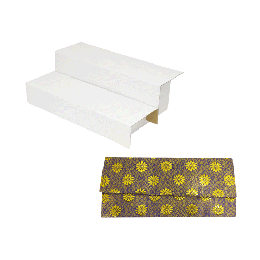 小型二段盆棚とかぶせ金襴敷布セット　金襴紫